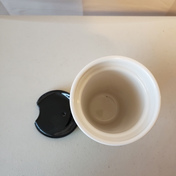 Starbucks 2015 Yellow & Black Dot Ceramic Tumbler - Picture 7 of 8